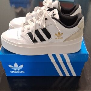 Adidas Classic White and Black Sneakers